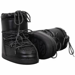 Anyway Snow Boots Glitter Pige Vinterstøvler - Black glitter