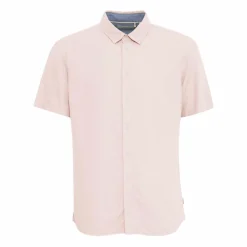 Blend Bobby Herre Kortærmet skjorte i hørmix - Chalk Pink