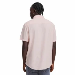 Blend Bobby Herre Kortærmet skjorte i hørmix - Chalk Pink