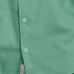 Blend Bobby Herre Skjorte i hørmix - Malachite Green