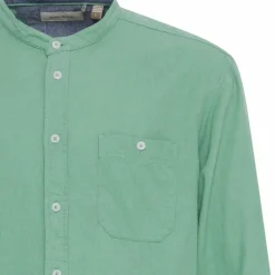 Blend Bobby Herre Skjorte i hørmix - Malachite Green