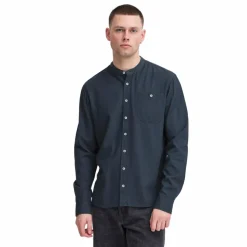 Blend Bobby Herre Skjorte i hørmix - Dress Blues