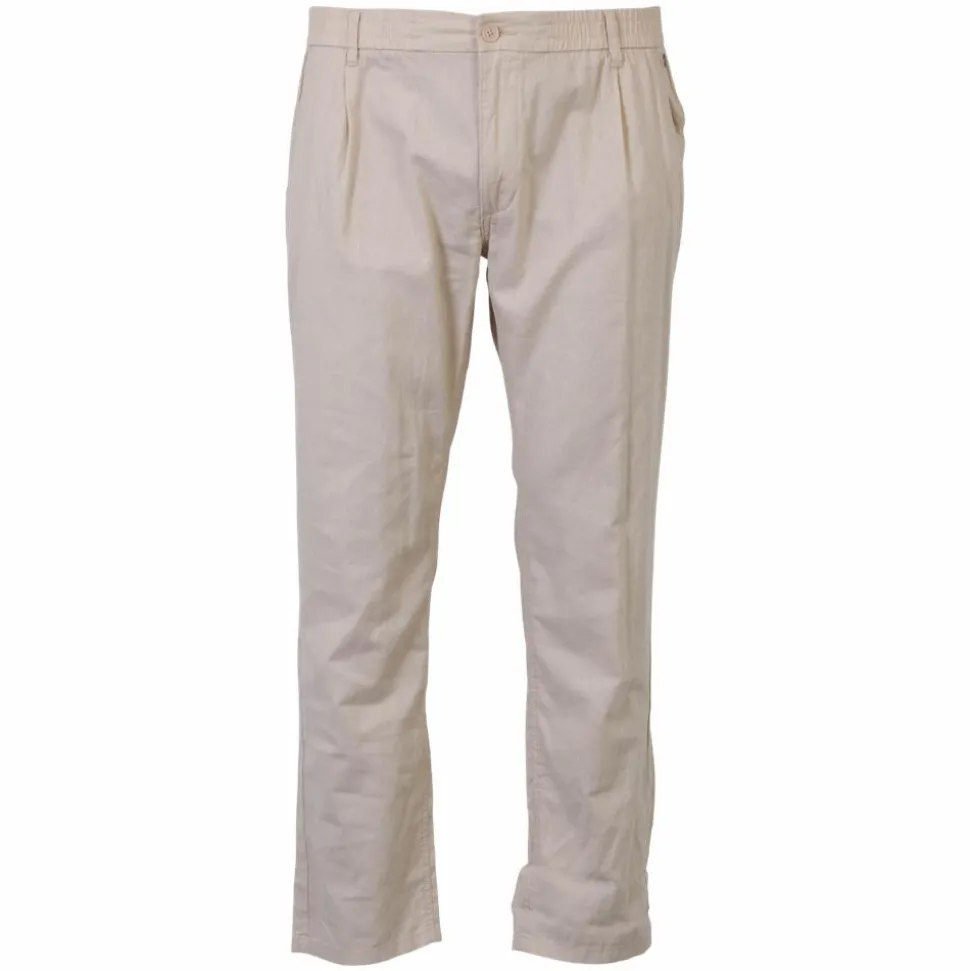 Blend Herre Bukser i hørmix Plus Size - Oyster Grey