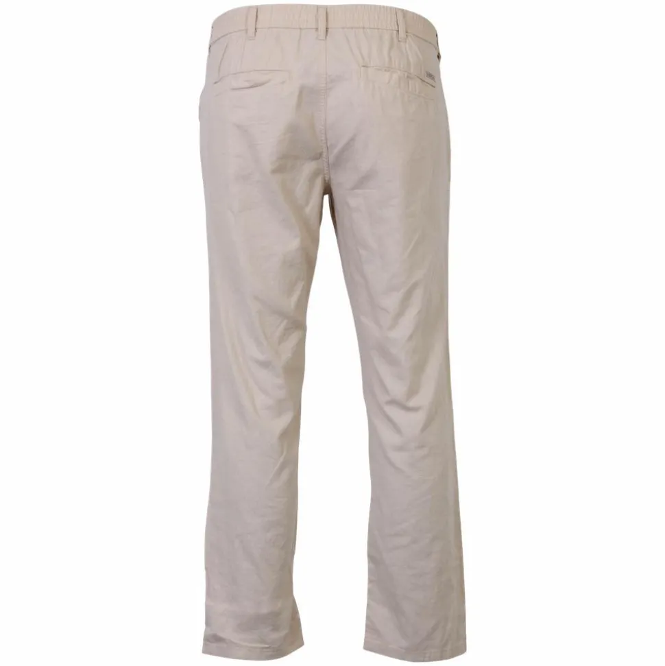 Blend Herre Bukser i hørmix Plus Size - Oyster Grey