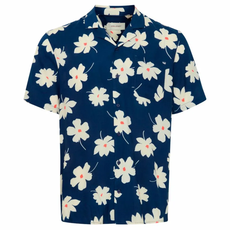 Blend Herre Kortærmet skjorte - Dress Blues