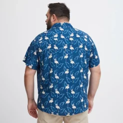 Blend Herre Kortærmet skjorte Plus Size - Navy Peony