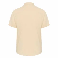 Blend Herre Kortærmet skjorte - Bleached Sand