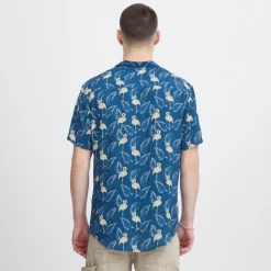 Blend Herre Kortærmet skjorte - Navy Peony