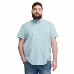 Blend Herre Kortærmet skjorte Plus Size - Cashmere Blue