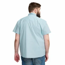 Blend Herre Kortærmet skjorte Plus Size - Cashmere Blue