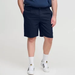 Blend Herre Shorts i hørmix Plus Size - Dress Blues