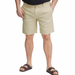 Blend Herre Shorts i hørmix Plus Size - Oyster Grey