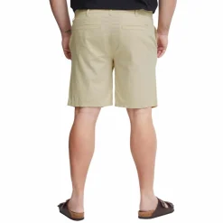 Blend Herre Shorts i hørmix Plus Size - Oyster Grey