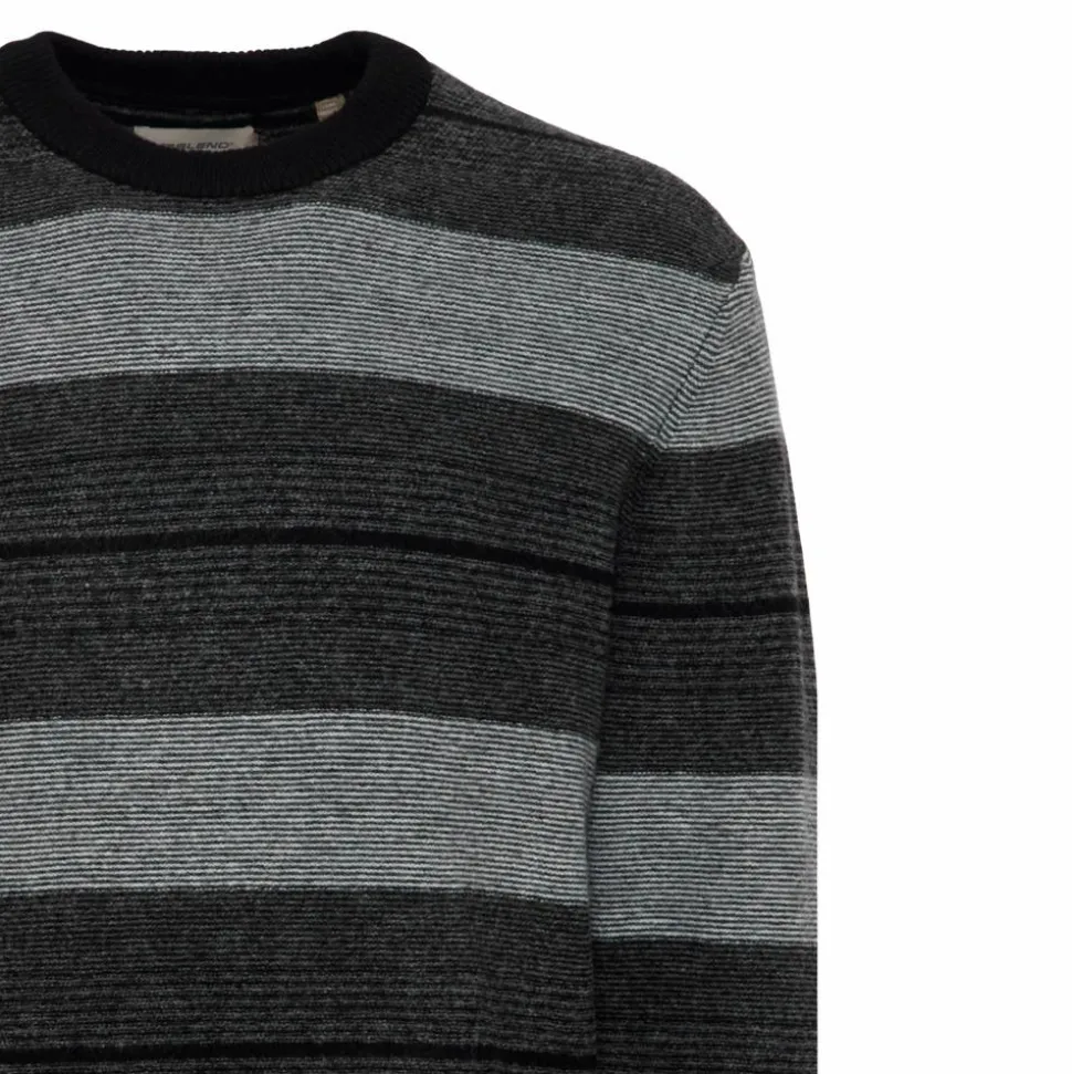 Blend Herre Striktrøje - Black