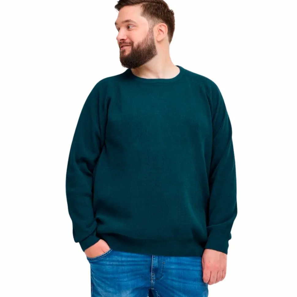 Blend Herre Striktrøje Plus Size - Orion Blue