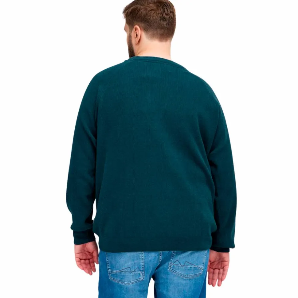 Blend Herre Striktrøje Plus Size - Orion Blue