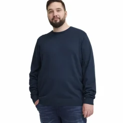 Blend Herre Striktrøje Plus Size - Dress Blues