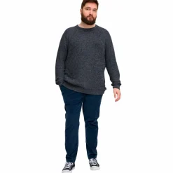 Blend Herre Striktrøje Plus Size - Dress Blues