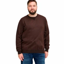 Blend Herre Striktrøje Plus Size - Chicory Coffee