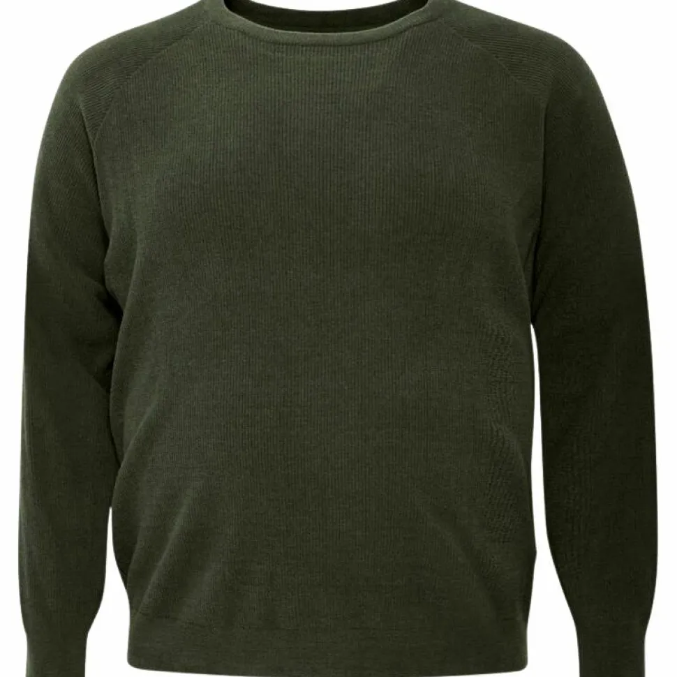 Blend Herre Striktrøje Plus Size - Forest Night