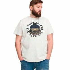 Blend Herre T-shirt Plus Size - White bear
