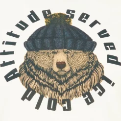Blend Herre T-shirt Plus Size - White bear