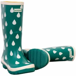 Børne Gummistøvler - Green/White