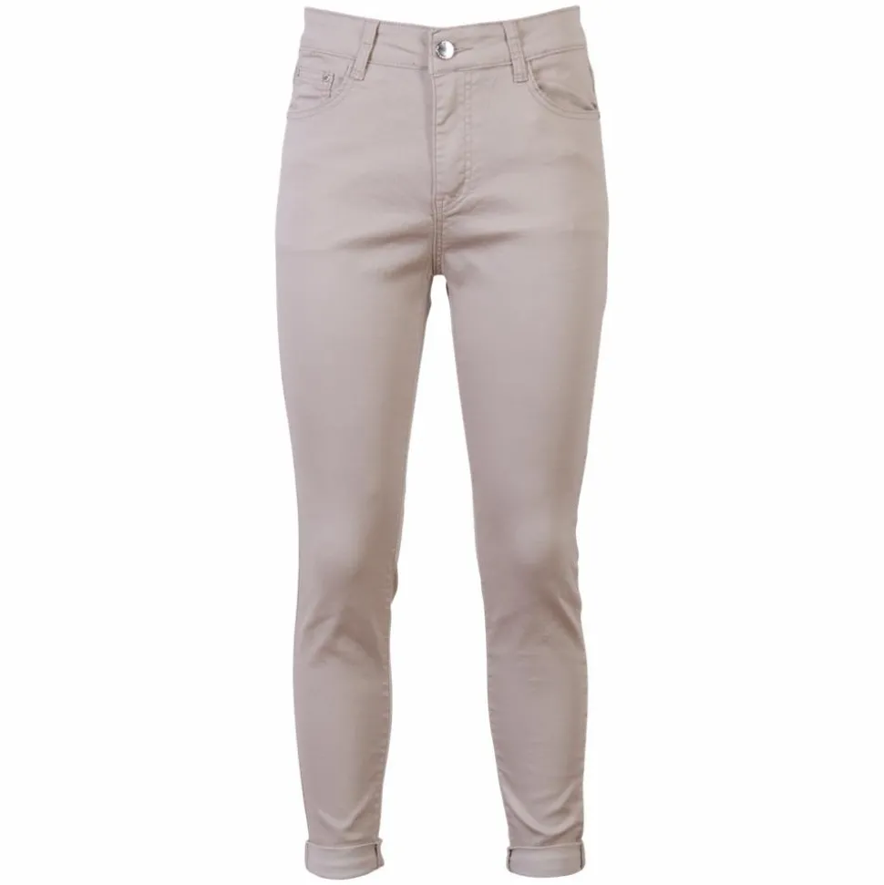 BS Jeans Dame Bukser Plus Size - Sand