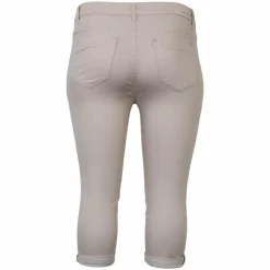 BS Jeans Dame Capri Plus Size - Beige