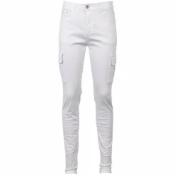 BS Jeans Dame Cargobukser - Hvid