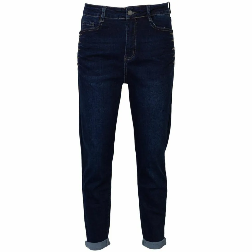 BS Jeans Dame Jeans Plus Size - Denim Dark Blue