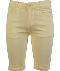 BS Jeans Dame Shorts - Yellow