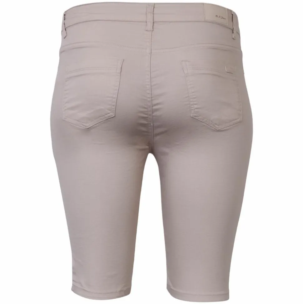 BS Jeans Dame Shorts Plus Size - Beige