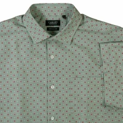 Carnét Bernhard Herre Kortærmet skjorte Plus Size - Iceberg Green