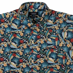 Carnét Bernhard Herre Kortærmet skjorte - Navy Blazer