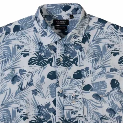 Carnét Bernhard Herre Skjorte Plus Size - Blue Heaven