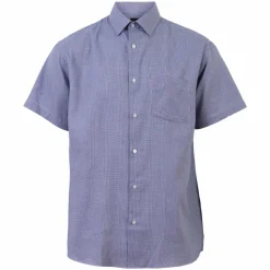 Carnét Oak Herre Kortærmet skjorte - Navy Check
