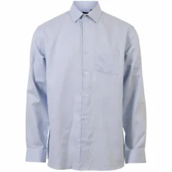 Carnét Oak Herre Skjorte Plus Size - Medium Blue Structure