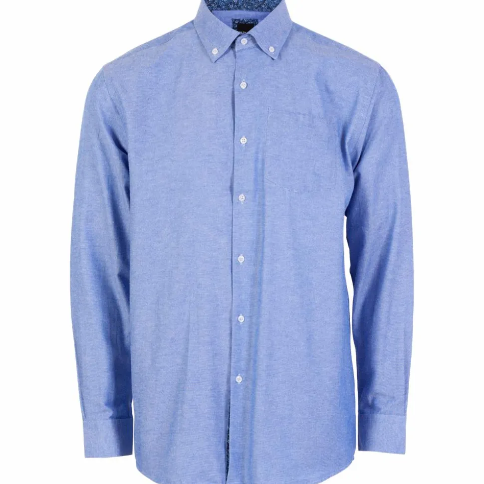Carnét Samre Herre Skjorte - Medium Dark Blue