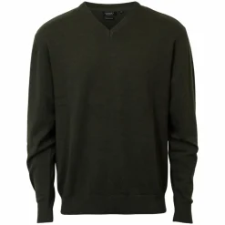 Carnét Stone Herre Striktrøje - Forest Green Mix