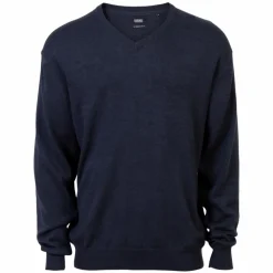 Carnét Stone Herre Striktrøje - Medium Dark Blue