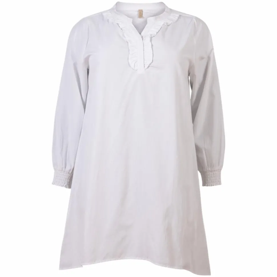 Cassiopeia Lonetta Dame Tunika Plus Size - Hvid