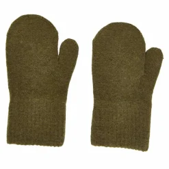 CeLaVi Børne Luffer i uldmix - Military Olive