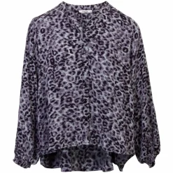 ChaCha Dame Bluse - Black Animal