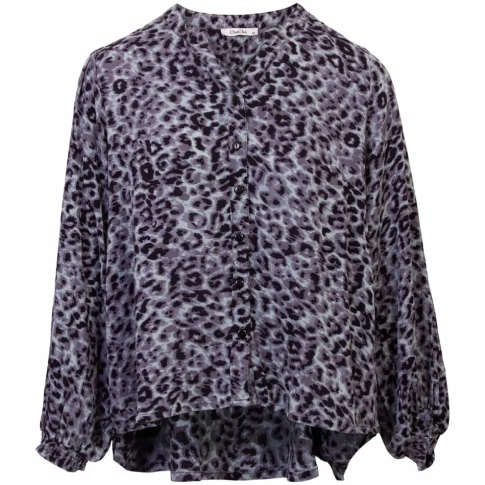 ChaCha Dame Bluse - Black Animal