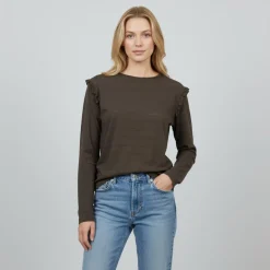 ChaCha Dame Bluse - Brown