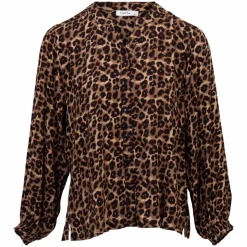 ChaCha Dame Bluse - Brown Animal