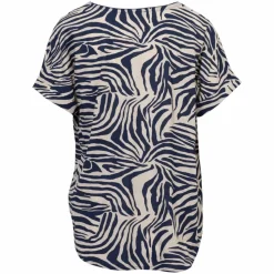 ChaCha Dame Bluse - Navy animal
