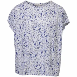 ChaCha Dame Bluse - White Print