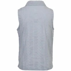 ChaCha Dame Kortærmet bluse - Blue/White